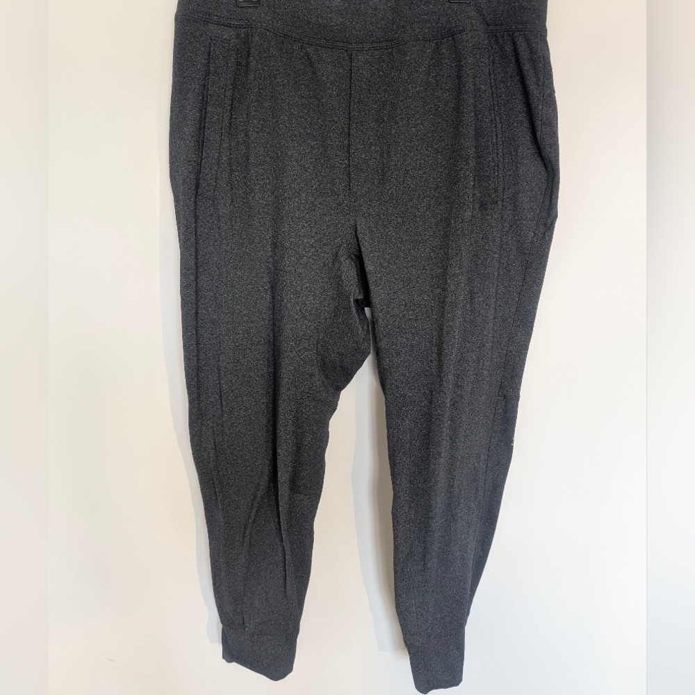 Lululemon Intent Jogger Pant Men XXL Heather Black Drawstring Athleisure M5840S